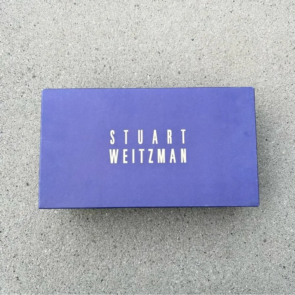 Stuart Weitzman Kitten‎ Heel Vintage Y2K 00's Black Suede 7.5